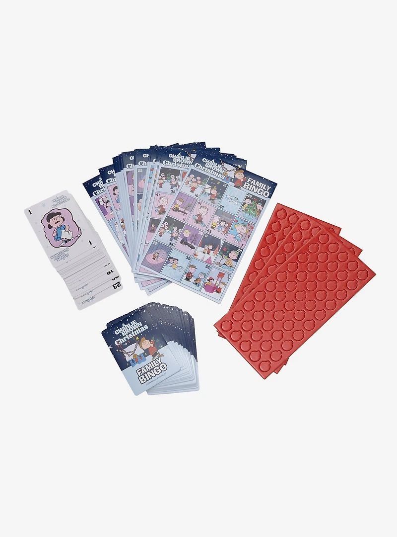 Peanuts A Charlie Brown Christmas Family Bingo Game