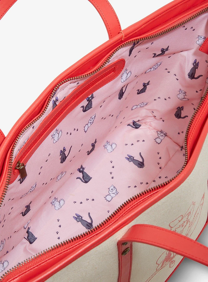 Studio Ghibli® Kiki's Delivery Service Kiki Sketch Tote Bag with Coin Purse - BoxLunch Exclusive