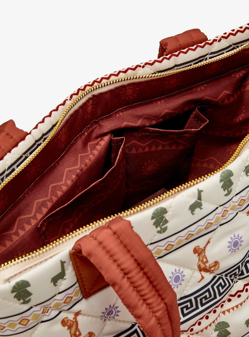 Disney The Emperor's New Groove Pattern Quilted Tote Bag - BoxLunch Exclusive