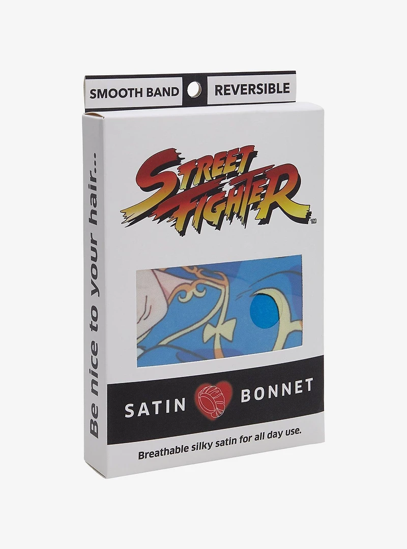 Street Fighter Chun-Li Double-Layered Reversible Satin Bonnet — BoxLunch Exclusive