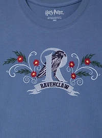 Harry Potter Ravenclaw Flowers Embroidered T-Shirt — BoxLunch Exclusive