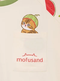 Mofusand Floral Fruit Cats Women's Ringer T-Shirt - BoxLunch Exclusive