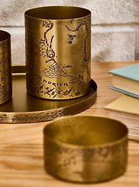 The Lord of the Rings Map Brass Desk Organizer Set - BoxLunch Exclusive