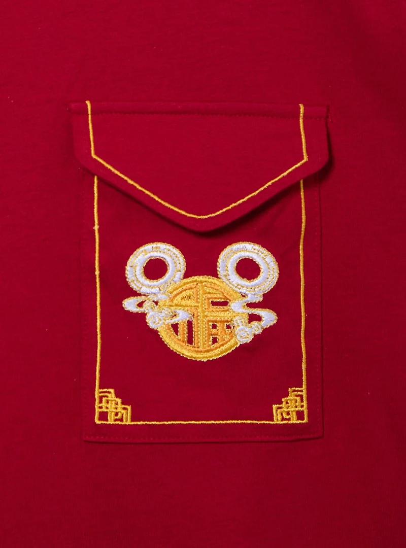 Disney Mickey & Friends Lunar New Year Red Envelope Pocket T-Shirt - BoxLunch Exclusive