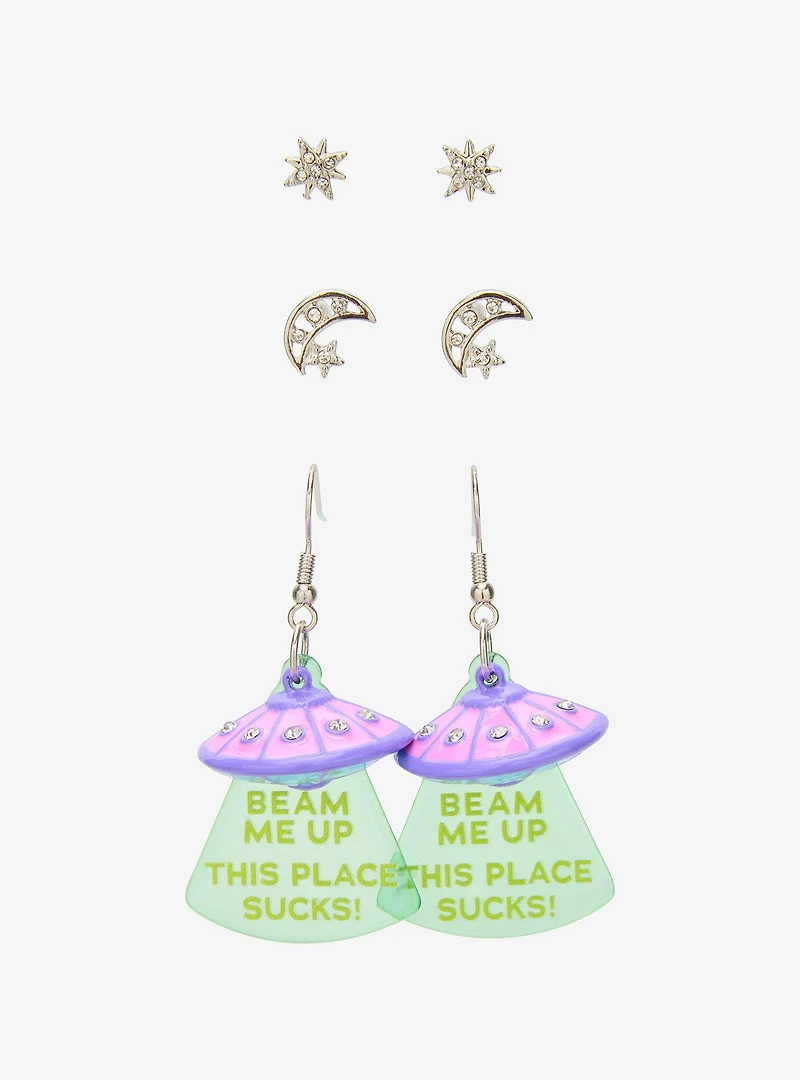 Stranger Things Beam Me Up Earring Set — BoxLunch Exclusive