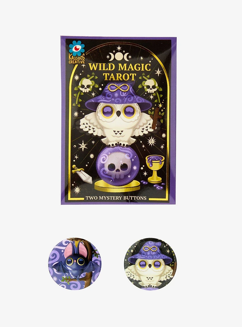 Kaleidos Creative Wild Magic Tarot Blind Bag Button Pin Set