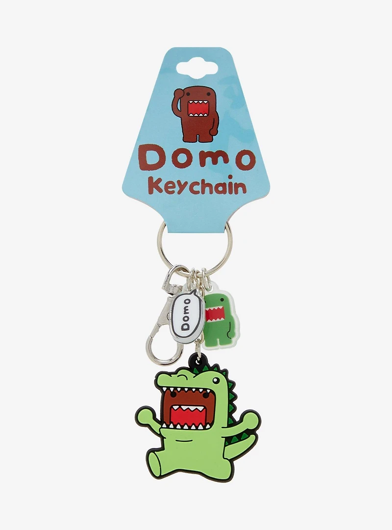 Domo Dinosaur Outfit Allover Print Keychain