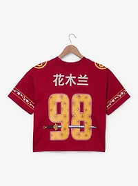 Disney Mulan Mushu Women's Cropped Football Jersey — BoxLunch Exclusive