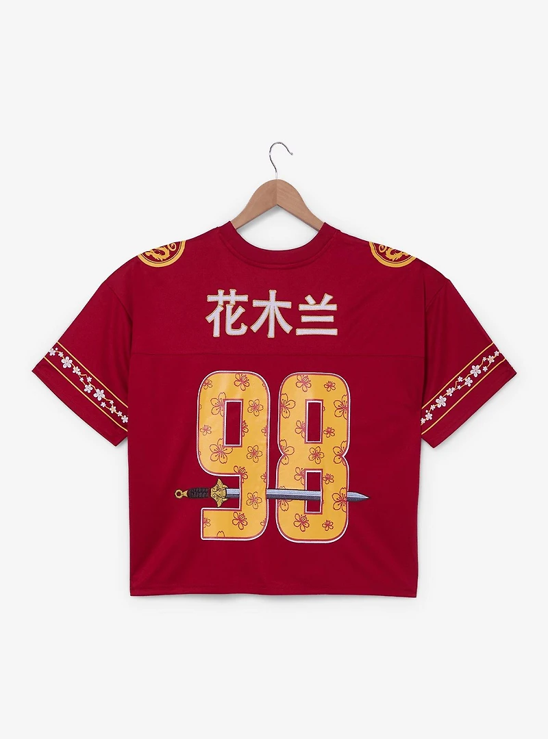 Disney Mulan Mushu Women's Plus Cropped Football Jersey — BoxLunch Exclusive