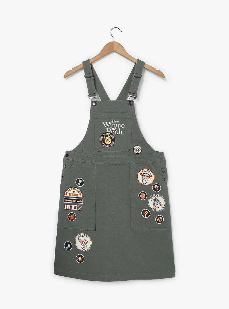 Disney Winnie the Pooh Patch Overall Dress — BoxLunch Exclusive