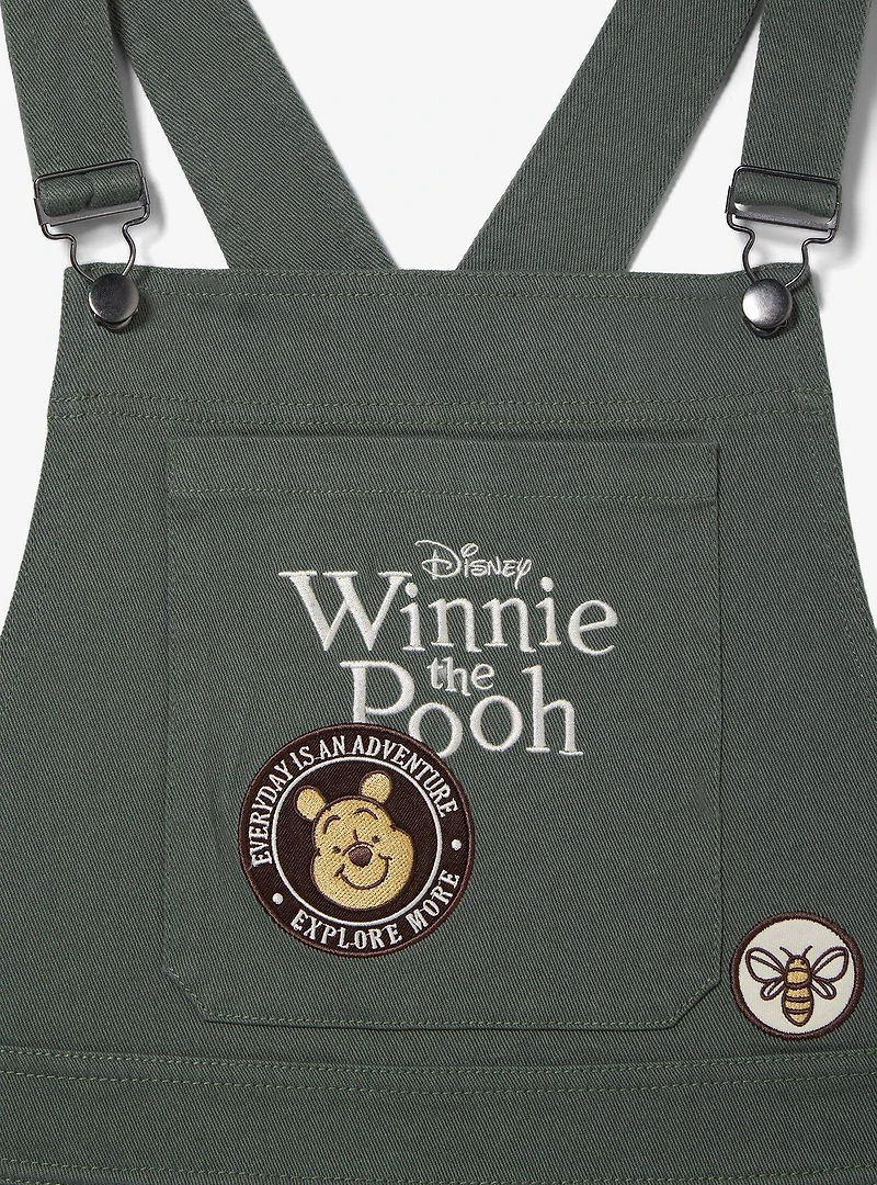 Disney Winnie the Pooh Badges Women's Plus Overall Dress — BoxLunch Exclusive