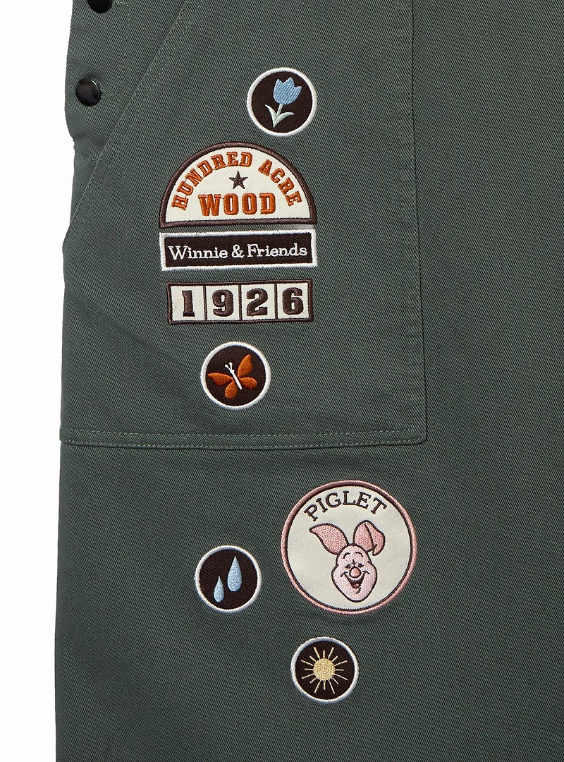 Disney Winnie the Pooh Badges Women's Plus Overall Dress — BoxLunch Exclusive