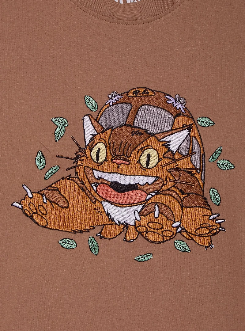 Studio Ghibli® My Neighbor Totoro Catbus Embroidered Women's T-Shirt - BoxLunch Exclusive