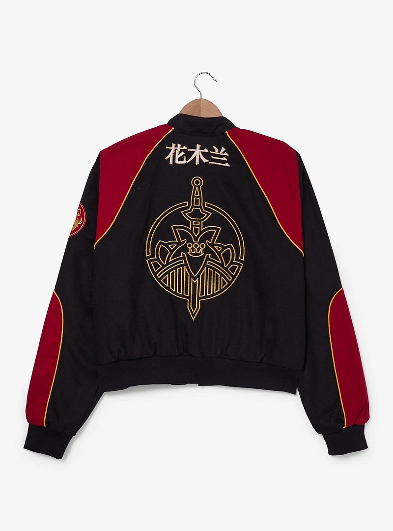 Disney Mulan Icons Women's Plus Cropped Moto Jacket — BoxLunch Exclusive
