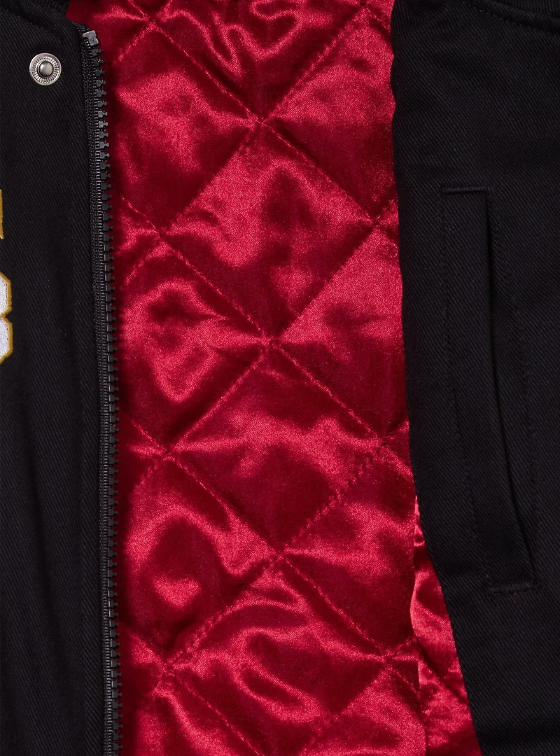 Disney Mulan Icons Women's Plus Cropped Moto Jacket — BoxLunch Exclusive