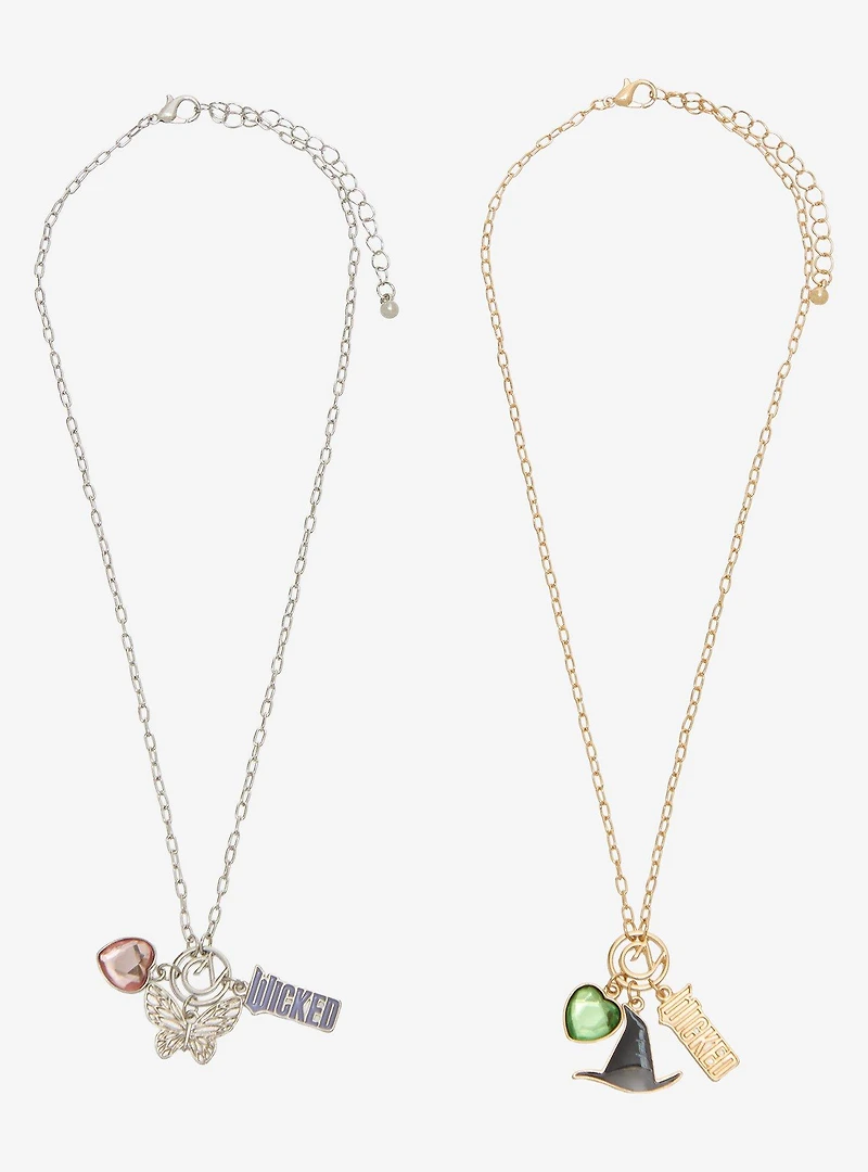 Wicked Glinda & Elphaba Charm Bestie Necklace Set - BoxLunch Exclusive