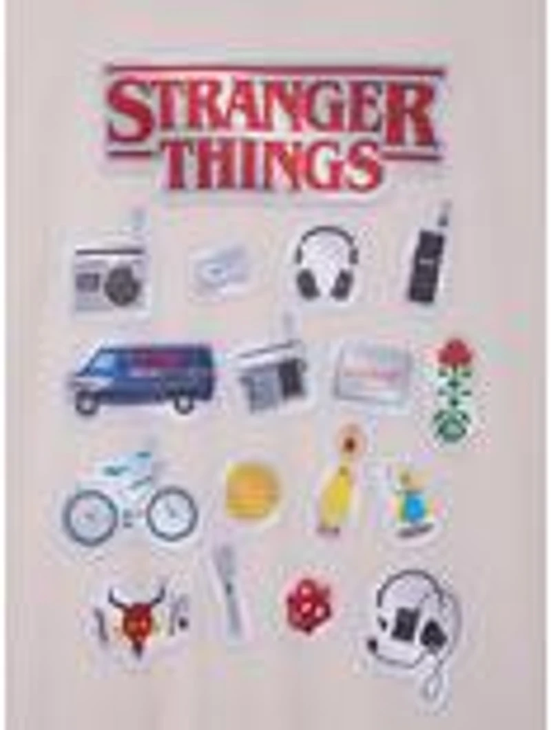Stranger Things Sticker Icons T-Shirt