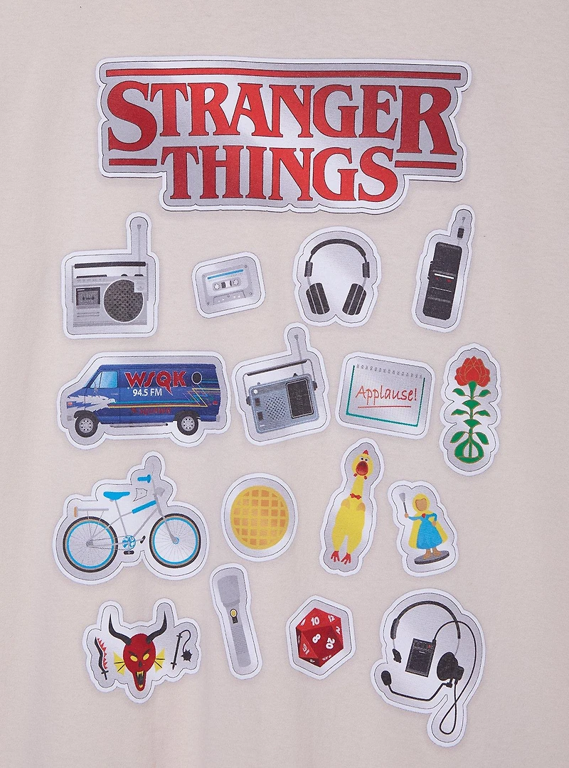 Stranger Things Sticker Icons T-Shirt