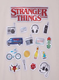 Stranger Things Sticker Icons T-Shirt