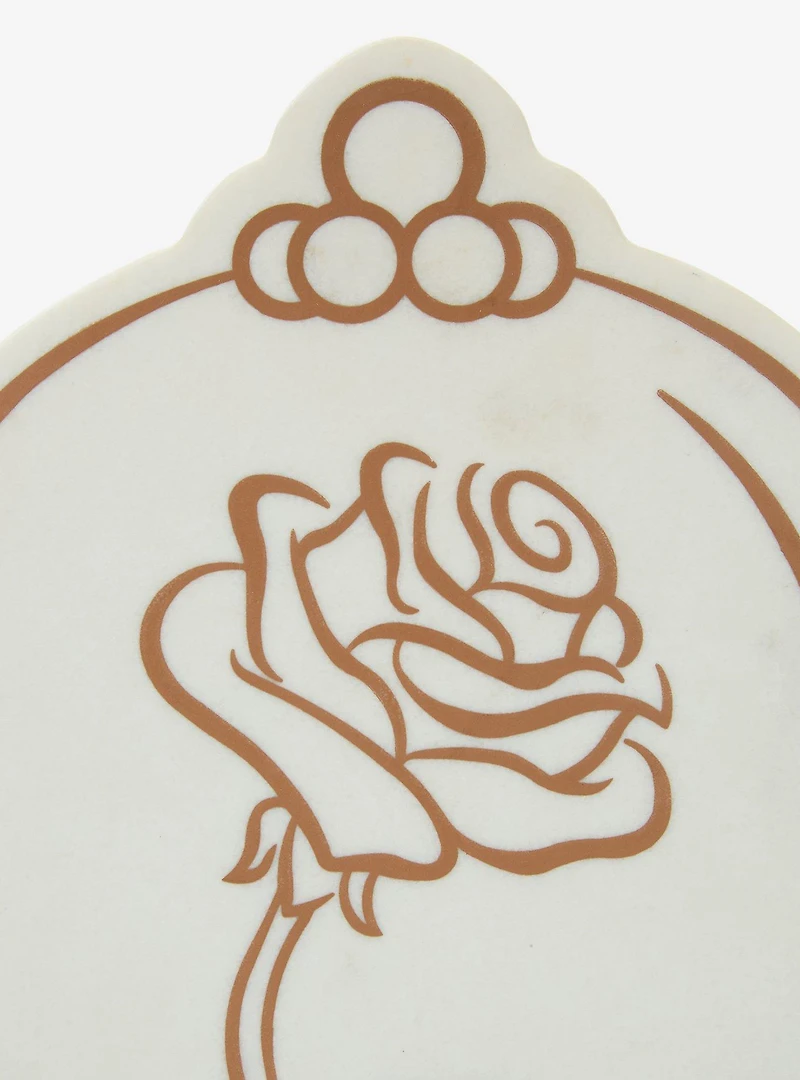 Disney Beauty and the Beast Enchanted Rose Marble Cutting Board