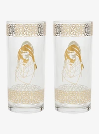 Disney Mulan Gold Drinking Glass Set - BoxLunch Exclusive