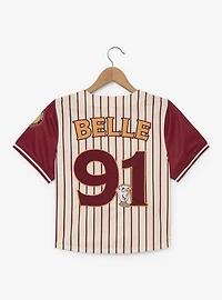 Disney Princess Belle Women's Cropped Baseball Jersey — BoxLunch Exclusive