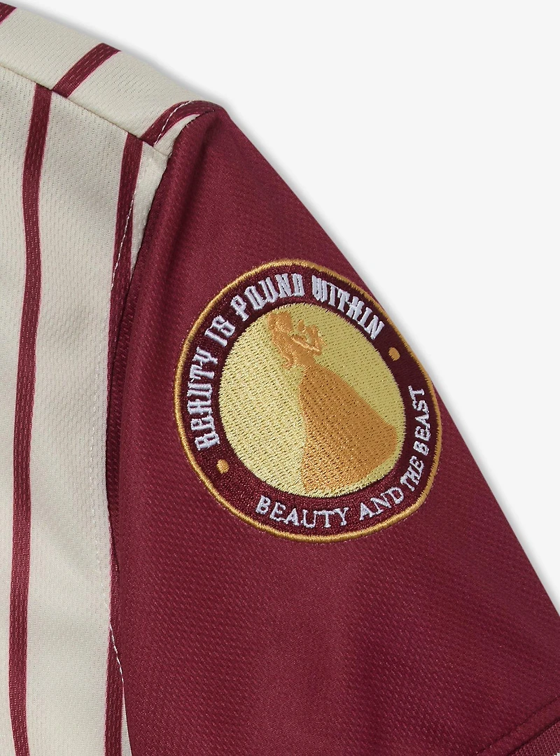 Disney Princess Belle Women's Plus Cropped Baseball Jersey — BoxLunch Exclusive