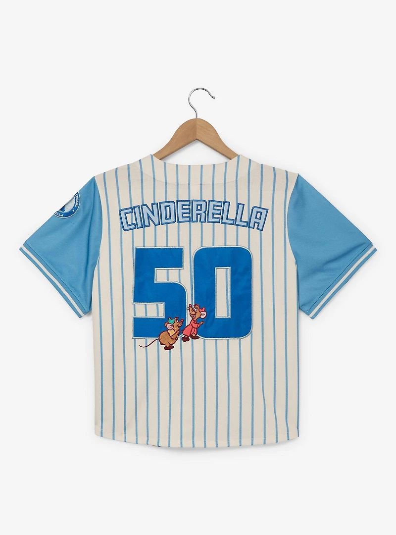 Disney Princess Cinderella Women's Plus Cropped Baseball Jersey — BoxLunch Exclusive
