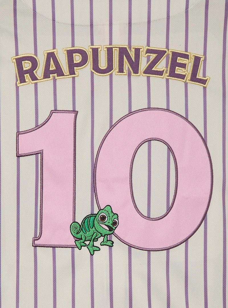 Disney Princess Rapunzel Women's Cropped Baseball Jersey — BoxLunch Exclusive