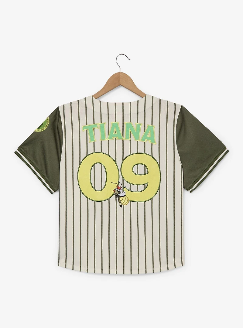 Disney Princess Tiana Women's Plus Cropped Baseball Jersey — BoxLunch Exclusive