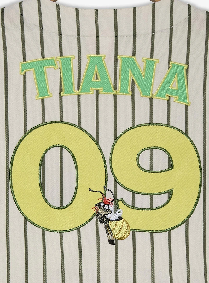 Disney Princess Tiana Women's Plus Cropped Baseball Jersey — BoxLunch Exclusive