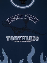 Dreamworks How To Train Your Dragon Toothless Flame Panel Crewneck - BoxLunch Exclusive