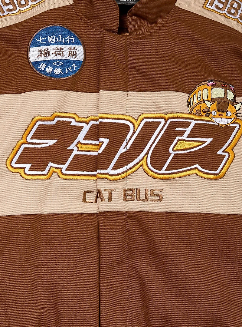 Studio Ghibli® My Neighbor Totoro Catbus Women's Plus Cropped Racing Jacket - BoxLunch Exclusive