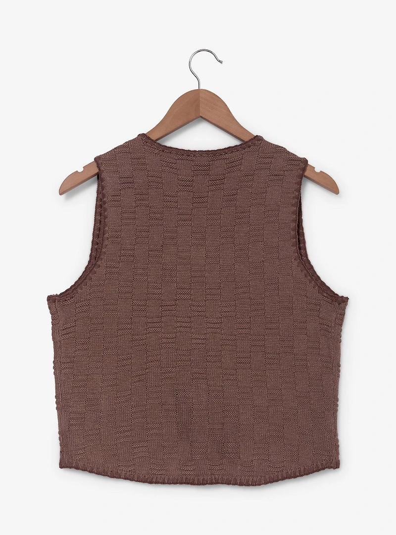 Disney Winnie the Pooh Floral Embroidered Women's Knit Vest - BoxLunch Exclusive