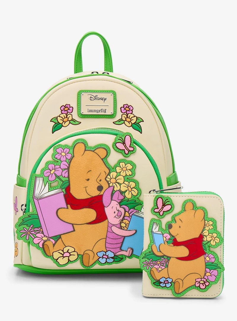Loungefly Disney Winnie the Pooh Piglet & Pooh Bear Reading Mini Backpack - BoxLunch Exclusive