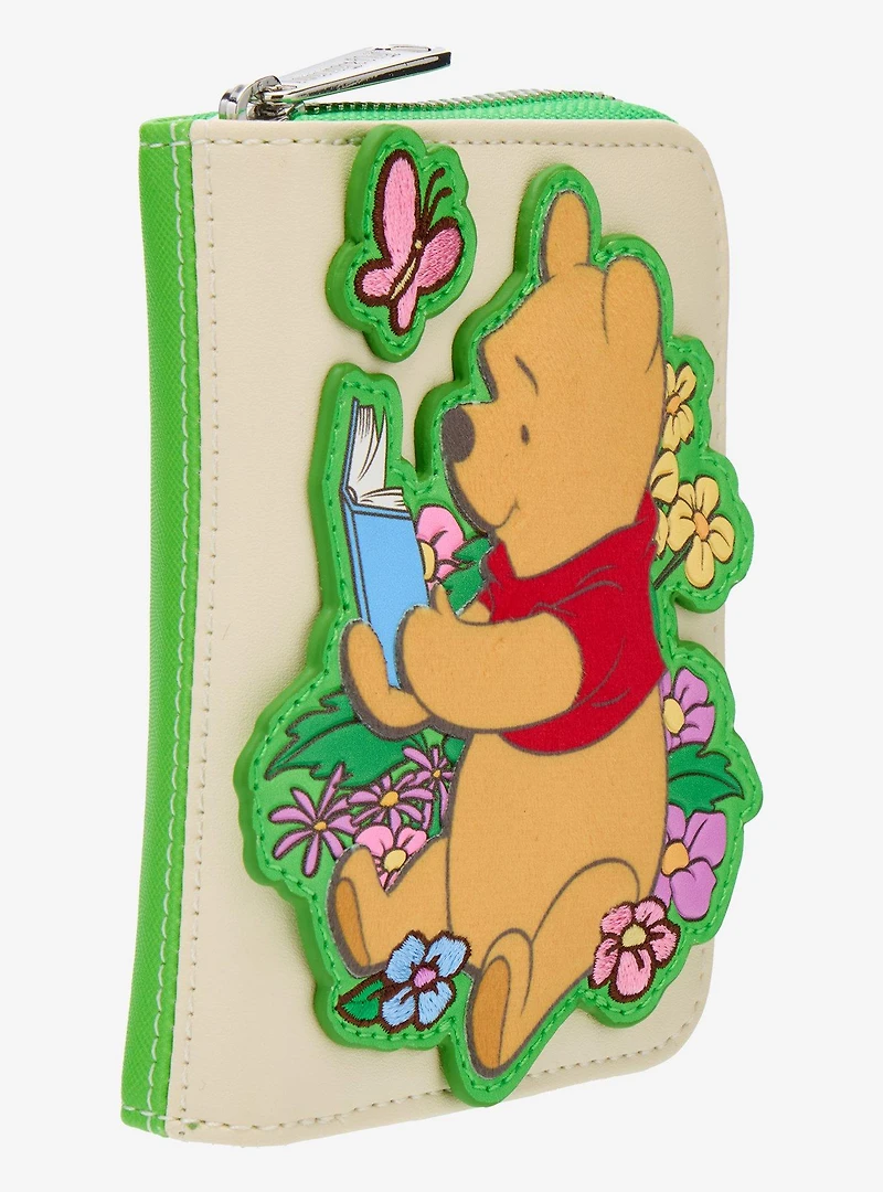 Loungefly Disney Winnie the Pooh Pooh Bear Reading Small Zip Wallet - BoxLunch Exclusive