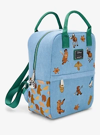 Loungefly Disney Brother Bear Embroidered Icons Denim Mini Backpack - BoxLunch Exclusive