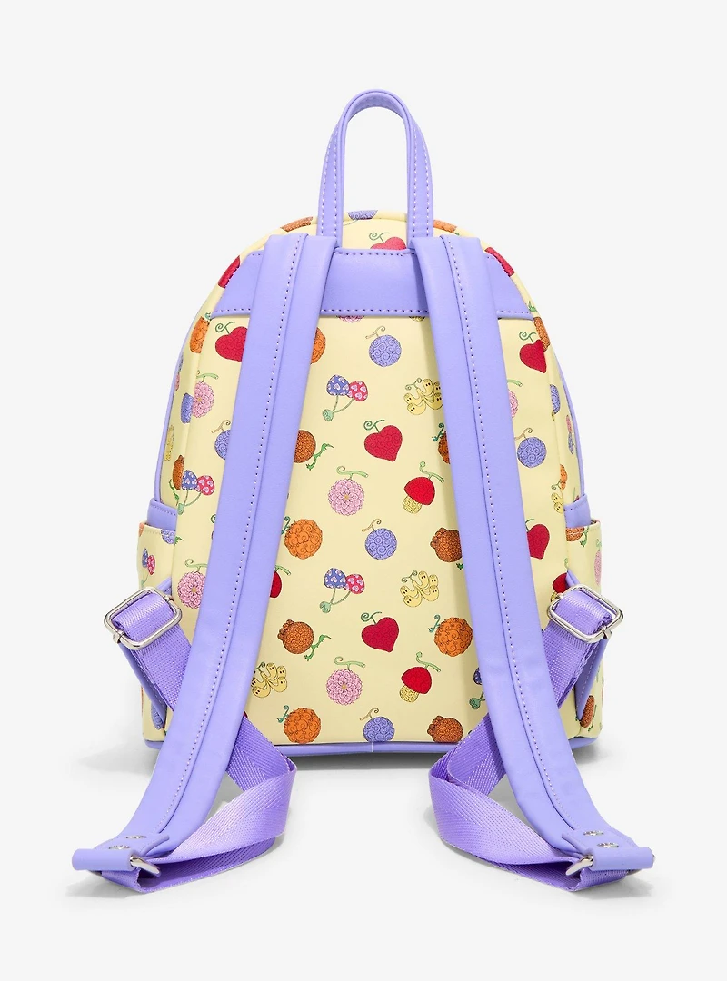 Loungefly One Piece Devil Fruit Allover Print Mini Backpack - BoxLunch Exclusive
