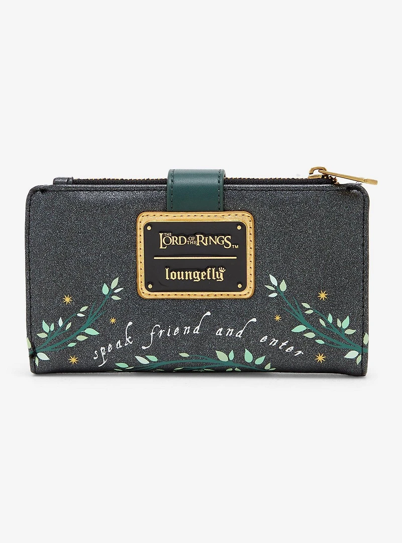 Loungefly The Lord of the Rings Doors of Durin Glow-in-the-Dark Zip Wallet — BoxLunch Exclusive