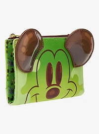 Loungefly Disney Mickey Mouse Green Tea Boba Figural Wallet - BoxLunch Exclusive