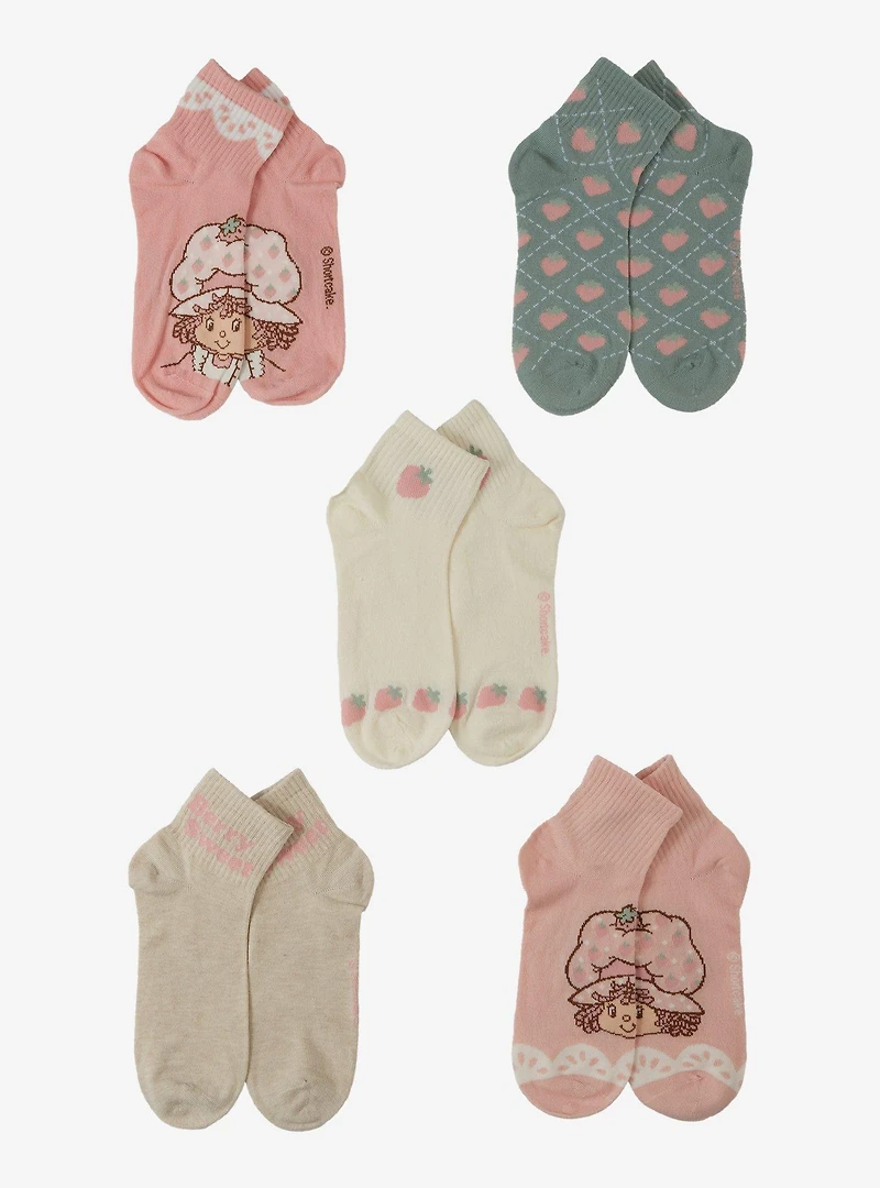 Strawberry Shortcake Retro Quarter Crew Sock Set