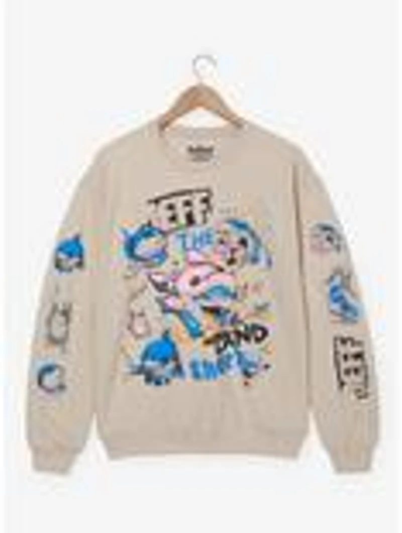 Marvel Rivals Jeff the Land Shark Doodle Portraits Women's Crewneck - BoxLunch Exclusive