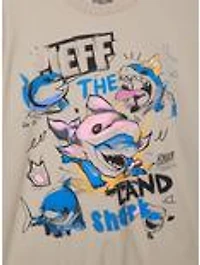 Marvel Rivals Jeff the Land Shark Doodle Portraits Women's Crewneck - BoxLunch Exclusive