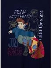 Disney Treasure Planet Jim Hawkins Doodle Women's Crewneck - BoxLunch Exclusive