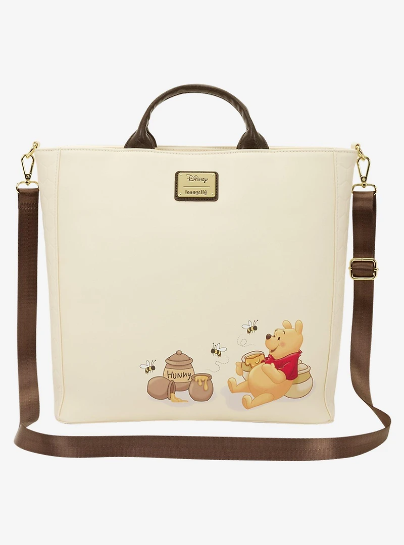 Loungefly Disney Winnie the Pooh Hundred Acre Wood Map Pin Display Tote Bag