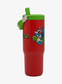 Nintendo Super Mario Yoshi & Mario Flip Straw Tumbler
