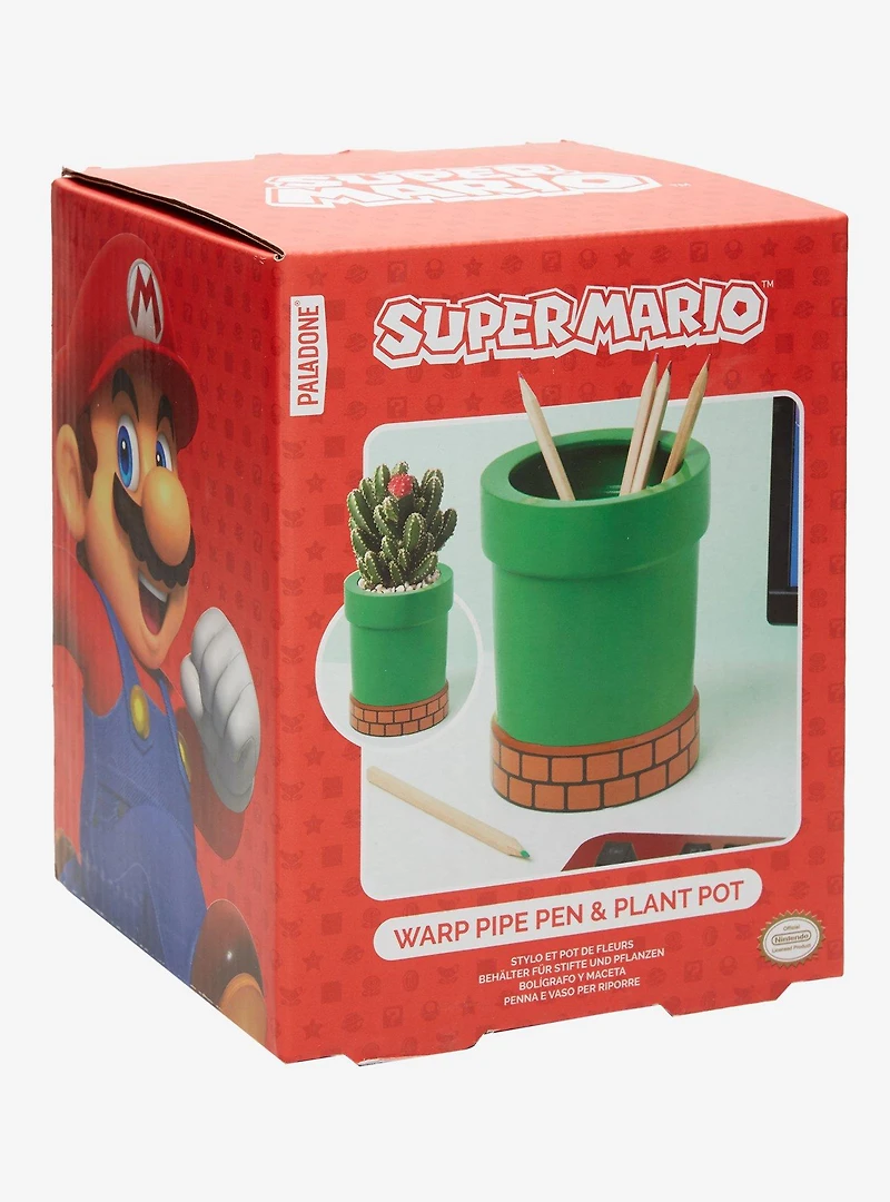 Nintendo Super Mario Warp Pipe Pen & Plant Pot