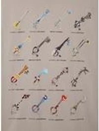 Disney Kingdom Hearts Keyblade Chart T-Shirt - BoxLunch Exclusive