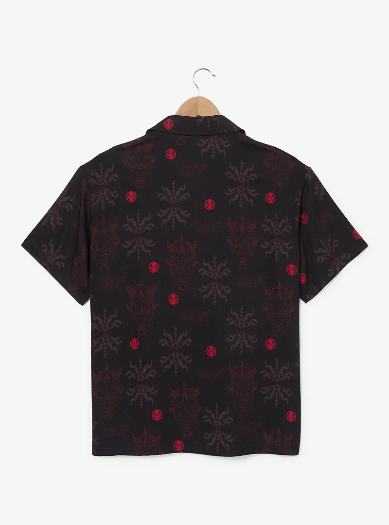Star Wars Darth Maul Allover Print Woven Button-Up - BoxLunch Exclusive