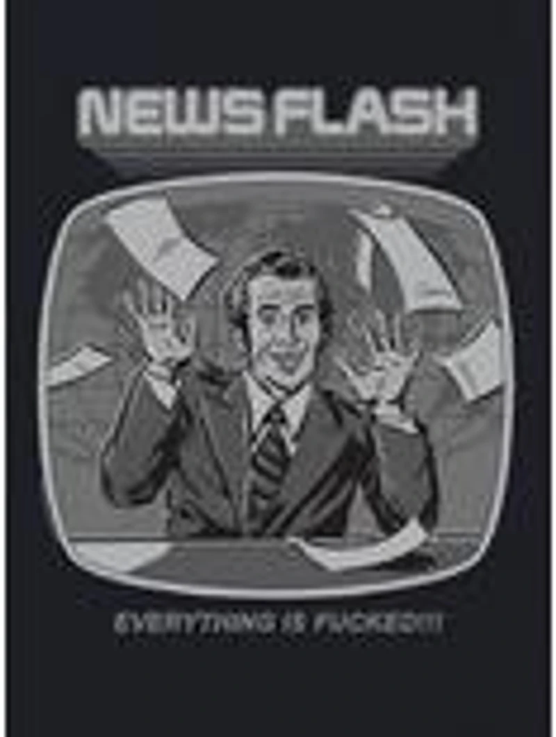 Steven Rhodes Newsflash Black T-Shirt